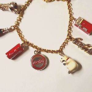 Danbury Mint Coca Cola Charm Bracelet